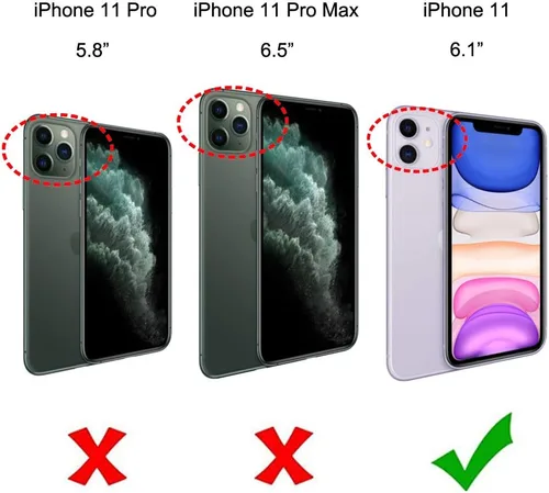 Vista 2 de uCOLOR - Funda tipo cartera para iPhone 11 con tarjetero y diseño de flores del desierto
