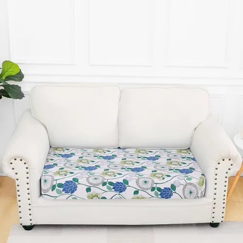 Vista 21 de Smiry Fundas de cojín de sofá estampadas, fundas elásticas suaves para sofá, fundas de sofá lavables antideslizantes, protector de muebles para Beige