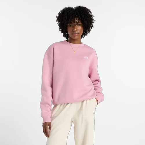Vista 6 de New Balance Sudadera Sport Essentials de forro polar con cuello redondo para mujer