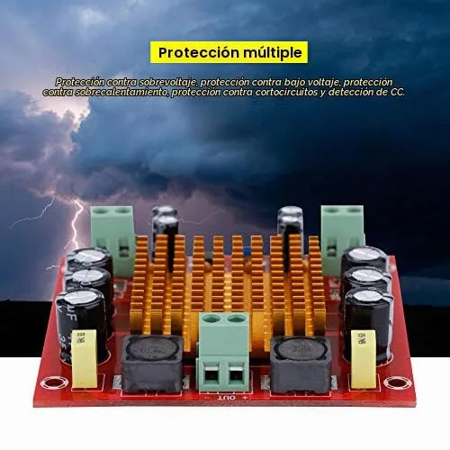 Vista 4 de TPA3116D2 Placa de amplificador mono de 150 W Módulo de audio de potencia digital para altavoces DIY, AMP estéreo de un solo canal con protección