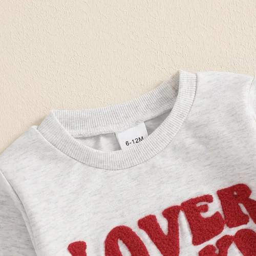 Vista 87 de Sudadera con cuello redondo para el día de San Valentín para bebé, niña, niño, para el día de San Valentín