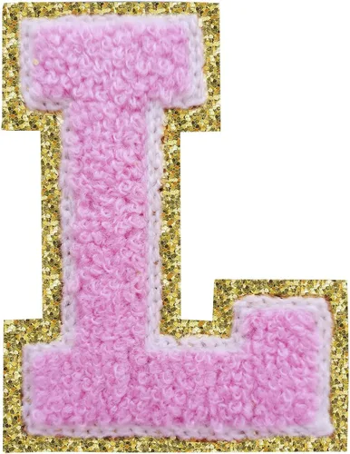 Vista 146 de 3Pcs Letter Patches Varsity Glitters Chenille,SPRT Iron on Blue Letter Patch,Alphabet Cloth Patch for Team Costume Decoration 3.1in Height S