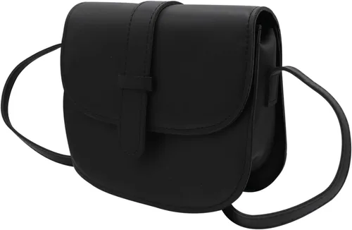 Vista 2 de Bolsos cruzados para mujer, monedero pequeño, estilo vintage, bohemio, bolso de hombro de piel sintética, bolso casual de viaje, Negro 1#
