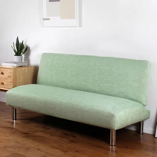 Vista 13 de Konsilsa Funda de sofá cama sin brazos, funda elástica para sofá cama, funda de sofá cama plegable, cubierta completa suave, funda para futón