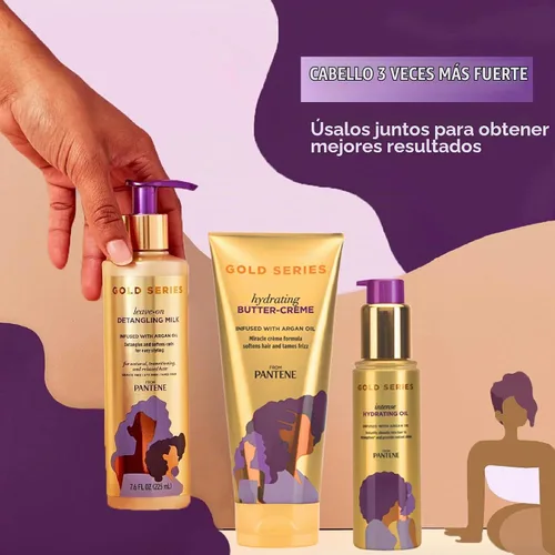 Vista 6 de Acondicionador de Pantene Pro-V Gold Series para definir los rizos