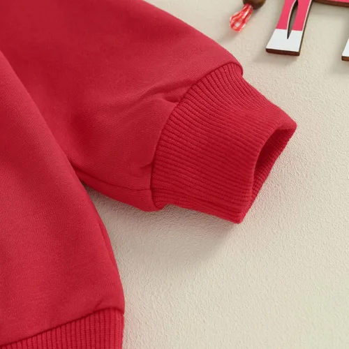 Vista 4 de Gueuusu Sudadera navideña con estampado de árbol de Navidad y camión, 2 piezas, ropa de invierno de Navidad
