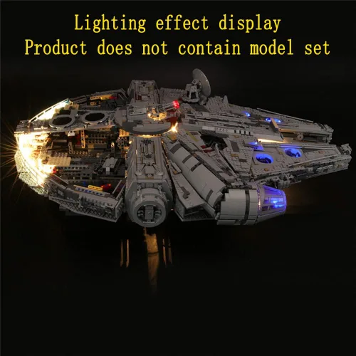 Vista 7 de GEAMENT Kit de luces LED compatible con Lego 75192 UCS Ultimate Millennium Falcon (juego de modelos no incluidos)