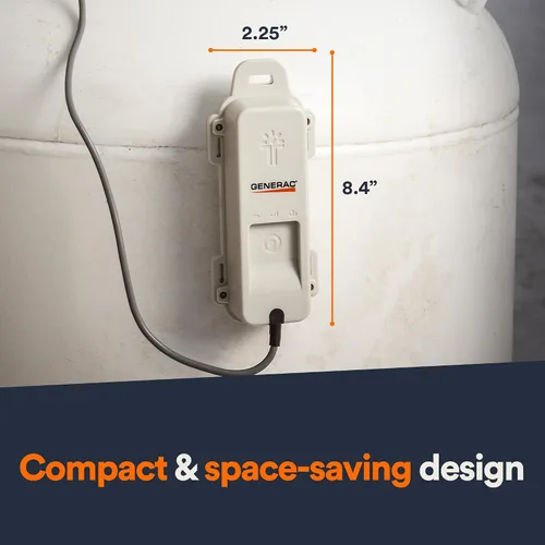 Vista 7 de Generac 7009 LTE Monitor de Nivel de Combustible de Tanque de Propano - Indicador en Tiempo Real, Integración de Enlace Móvil - Evite Agotamientos