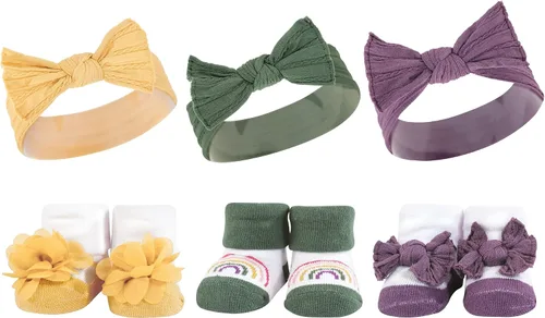 Vista 95 de Hudson Baby Conjunto de regalo de diadema y calcetines para niña