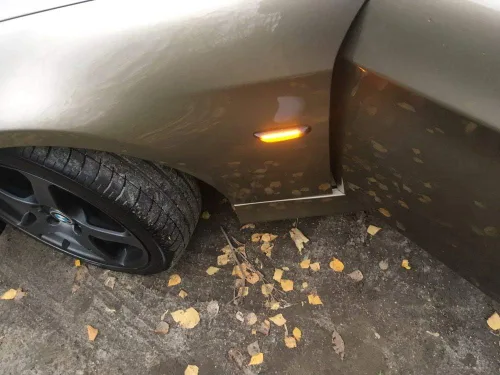 Vista 7 de Luz de marcador lateral ámbar dinámico LED intermitente secuencial de señal de giro Asamblea reemplazo para BMW E82 E87 E90 E91 E92 E93 E60 E46 E83