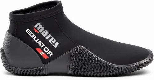 Vista 2 de Mares Botas de buceo de neopreno de 2 mm para tobillo Equator para hombres y mujeres - suela de goma antideslizante Negro