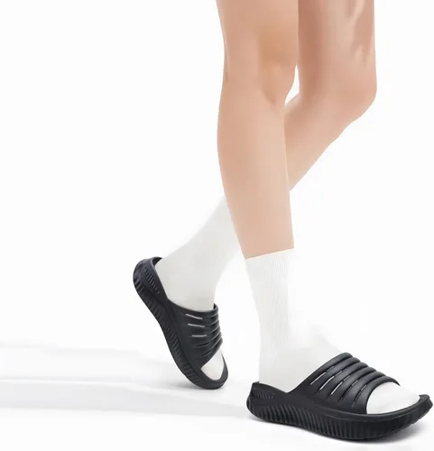 Vista 6 de GPOS Sandalias de recuperación para mujer con alivio ortopédico de la fascitis plantar, cómodas sandalias atléticas para mujer con suela acolchada
