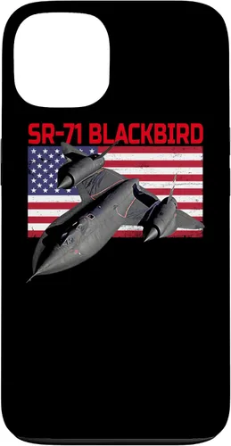 Vista 7 de SR-71 Blackbird in Action and Patriotic American Flag. Case for iPhone 17