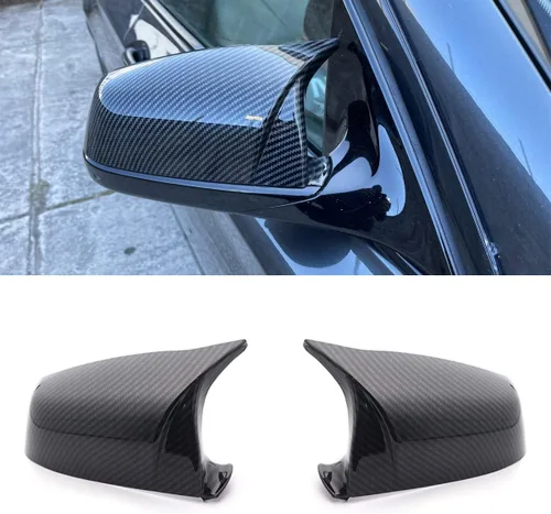 Vista 2 de Tapas de bocina estilo M para espejo lateral negro tapa para BMW 5 6 7 serie F01 F02 F03 F04 F06 F07 F11 F12 F13 (negro brillante)