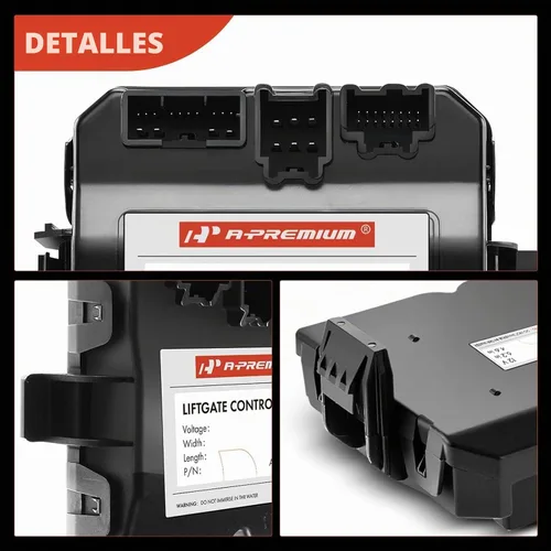 Vista 7 de Módulo de control de portón trasero A-Premium compatible con Cadillac SRX 2010 2011 2012 2013 2014, Sport Utility, para modelos con portón elevador