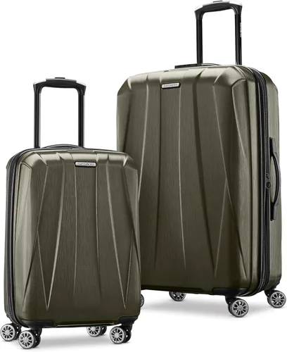 Vista 21 de Samsonite Centric 2 Set de maletas rígidas expandibles con ruedas giratorias dobles, Azul Caribe, Juego de 2 piezas (equipaje de mano/grande)