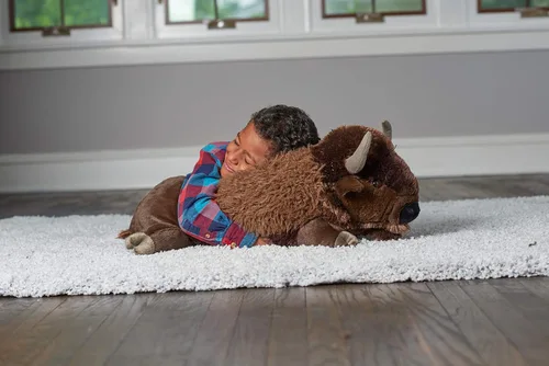 Vista 4 de Wild Republic Jumbo - Animal gigante de peluche, Bisonte, 30