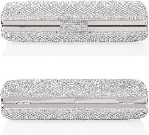 Vista 4 de Venoline Bolsos de noche de cristal para mujer con diamantes de imitación para mujer