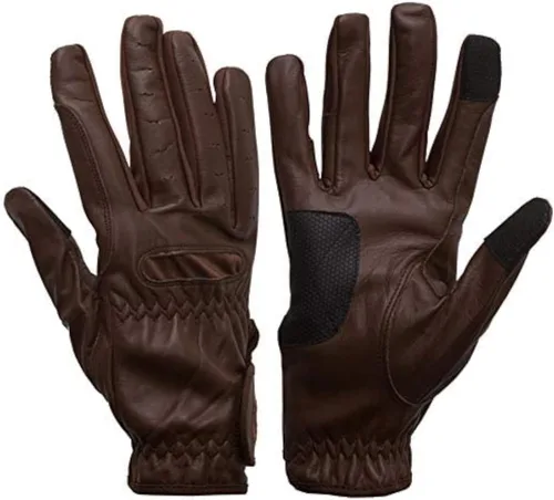 Vista 6 de eGlove eQUEST GripPro Guantes de Cuero con Pantalla Táctil para Equitación