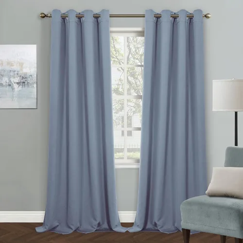 Vista 83 de MYSKY HOME Cortinas Aqua para Armario para Entrada Cortina Opaca para Puerta para Sala de Estar Cortina Oscurecedora de Habitación con Ojales