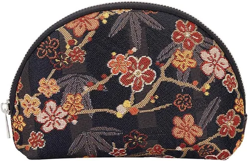 Vista 8 de Signare Bolsa de cosméticos para tapiz, bolsa de maquillaje para mujer con diseño floral Flor y tragar