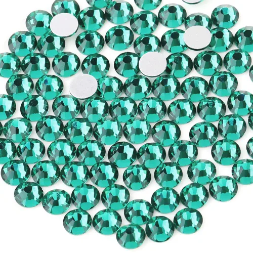 Vista 70 de Beadsland 1440 diamantes de imitación de cristal con parte trasera plana, gemas redondas, ámbar, SS3, 0.047-0.055 in