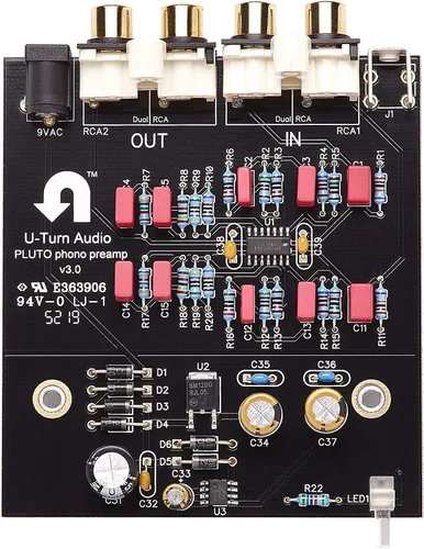 Vista 2 de U-Turn Audio Preamplificador Pluto 2 Phono (aluminio negro)