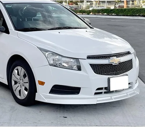 Vista 6 de Kit de 3 bordes de parachoques delantero compatibles con Chevrolet Cruze 2011-2014, alerón de protección divisor estilo STP, difusor de aire