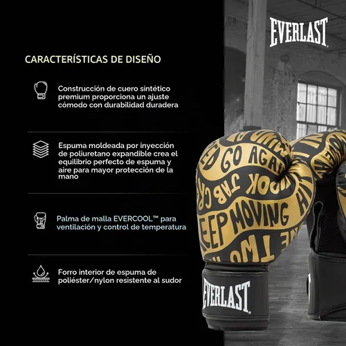 Vista 4 de Everlast Spark Boxing Negro / Oro