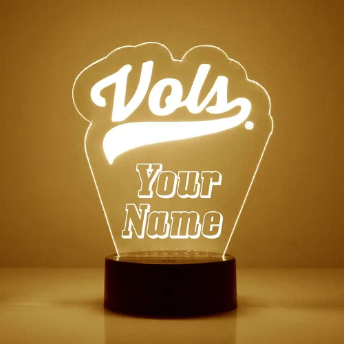Vista 16 de Lámpara de luz nocturna personalizada con logotipo de la universidad de Tennessee Volunteers College con control remoto - 2