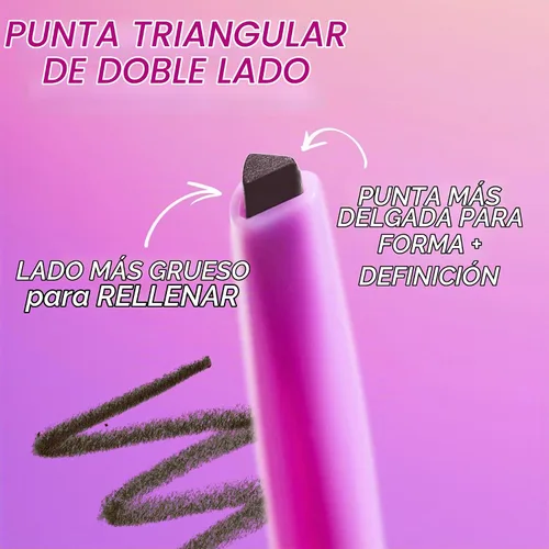 Vista 7 de Kosas Brow Pop Lápiz de cejas con Spoolie, Auburn Caoba