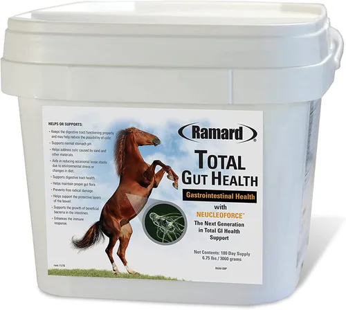 Vista 9 de Ramard Total Gut Health Equine Digestive Support - Suplemento de salud intestinal equino probióticos para caballos, vitaminas intestinales