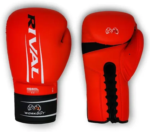 Vista 2 de RIVAL Guantes de boxeo RS60 2.0 con cordones para sparring, superficie de golpeo más grande para máxima protección