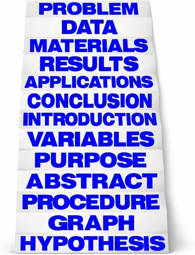 Vista 14 de Mixed Color de 8.5" x 1.375" Science Fair Títulos, clase Pack de 24