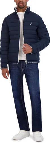 Vista 6 de Chaqueta Nautica de hombres elastizada Reversible peso medio