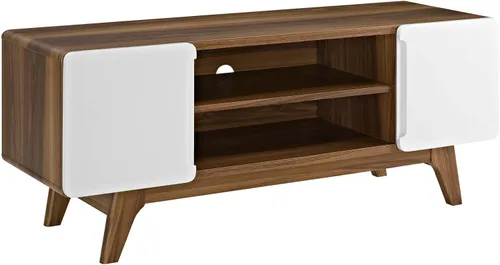 Vista 7 de Modway Tread Mid-Century - Mueble moderno para TV de 47 pulgadas, color gris natural