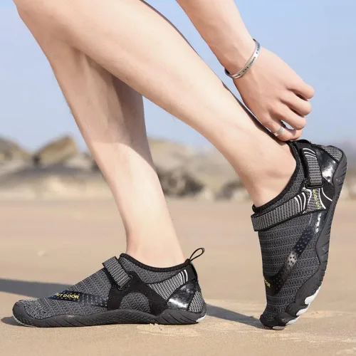 Vista 5 de YING LAN Zapatos de agua para hombres y mujeres, de secado rápido, antideslizantes, para la playa, natación, deportes acuáticos, buceo, vela, kayak