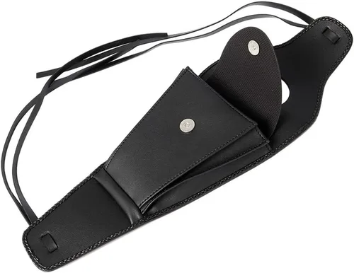 Vista 6 de FSFY - Bolsa de tanque de gasolina para motocicleta, bolsa de depósito de combustible de piel sintética, bolsa central para consola de salpicadero