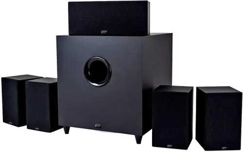 Vista 9 de Monoprice 108247 - Sistema de altavoces Home Theater - 5.1 canales, seis Negro