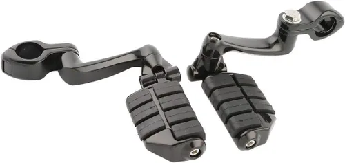Vista 3 de XMT-MOTO Estriberas con kit de montaje de clavijas de carretera ajustables de 360 grados, ajuste universal para Motorccyle con protectores de motor