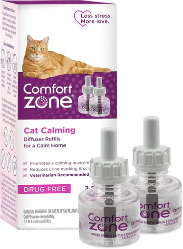 Vista 8 de Comfort Zone Recambio de difusor calmante para gatos, 1 paquete – Los recambios de feromonas calmantes para gatos ayudan a reducir la ansiedad