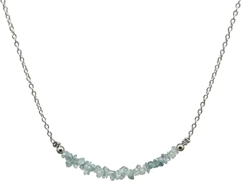 Vista 8 de Gempires - Collar de barra de chips naturales, cristales curativos de energía, regalo de cumpleaños, regalo para ella, joyería de piedras preciosas