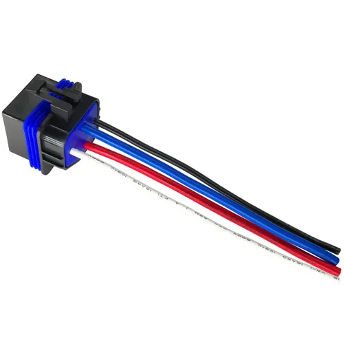 Vista 5 de Relé impermeable de 4 pines 40/30AMP 12V CC con cables de alta resistencia, relé automotriz SPST, paquete de 1
