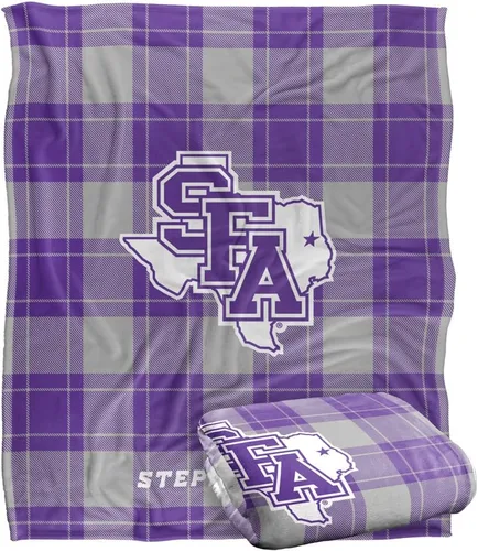 Vista 153 de LOGOVISION St John's University Campus Plaid Spirit Silky Touch Manta súper suave 36 x 58 pulgadas