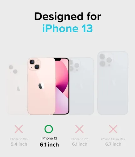 Vista 2 de Ringke Fusion Card - Funda compatible con iPhone 13, parte trasera dura transparente con tarjetero delgado integrado, funda tipo cartera