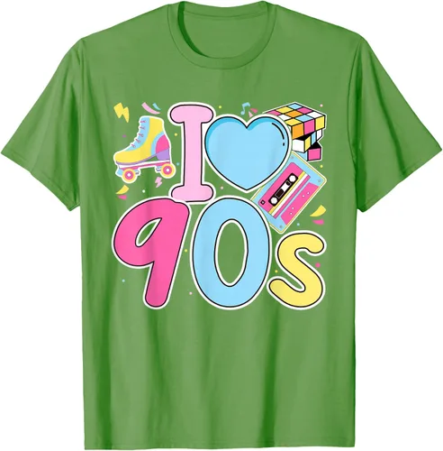 Vista 24 de I Love 90's Retro Style Nostalgia Vibe Funny 1990's Party T-Shirt Negro