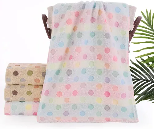 Vista 3 de Pidada juego de 2 toallas de mano de 100 % algodón, patrón a rayas, gran absorción, suave toalla para baño, 13.4 x 29 pulgadas