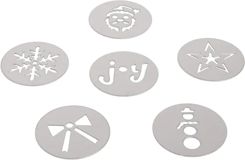 Vista 2 de OXO Good Grips - Juego de discos navideños para galletas, Metálico