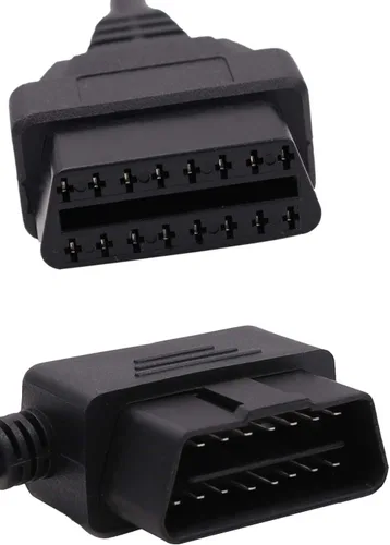 Vista 4 de OBD-ii Obd2 16pin macho a hembra extensión cable de diagnóstico extensor 11.8 in 23.6 in 39.4 in (tipo 1 (11.8 in)