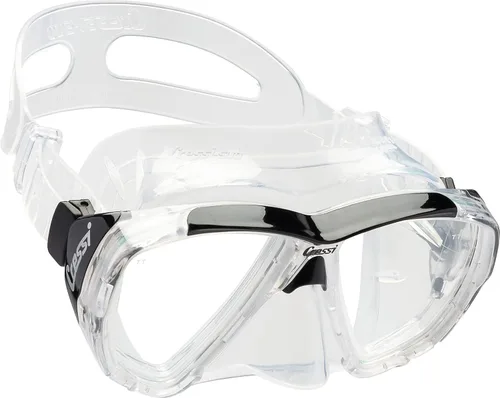 Vista 13 de Cressi Máscara de buceo para adultos con lente inclinada para buceo - Big Eyes: Made in Italy
